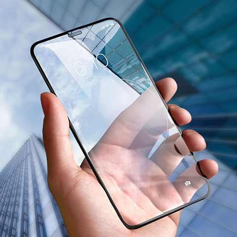 Pellicola in Vetro Temperato Protettiva Integrale Proteggi Schermo Film P01 per Apple iPhone Xs Max Nero
