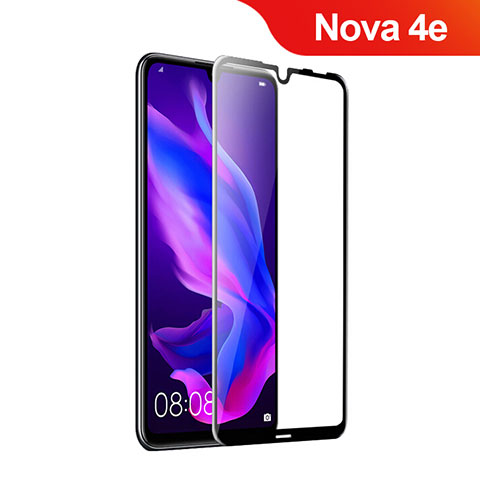 Pellicola in Vetro Temperato Protettiva Integrale Proteggi Schermo Film per Huawei Nova 4e Nero