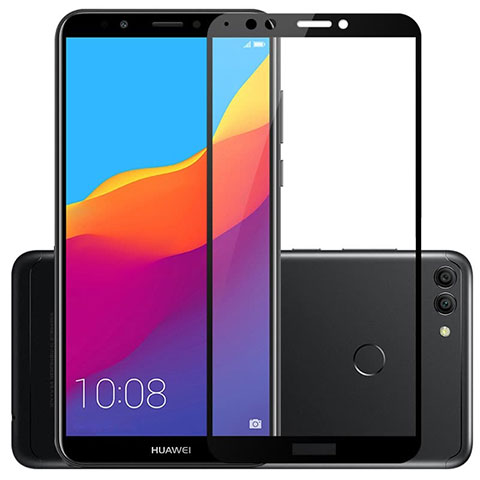 Pellicola in Vetro Temperato Protettiva Integrale Proteggi Schermo Film per Huawei Y9 (2018) Nero