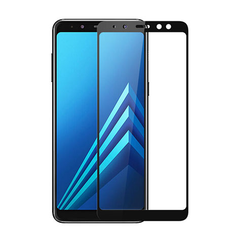 Pellicola in Vetro Temperato Protettiva Integrale Proteggi Schermo Film per Samsung Galaxy A8 (2018) Duos A530F Nero