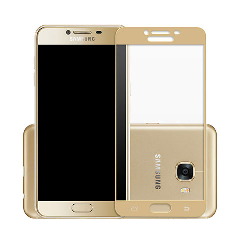Pellicola in Vetro Temperato Protettiva Integrale Proteggi Schermo Film per Samsung Galaxy C5 SM-C5000 Oro