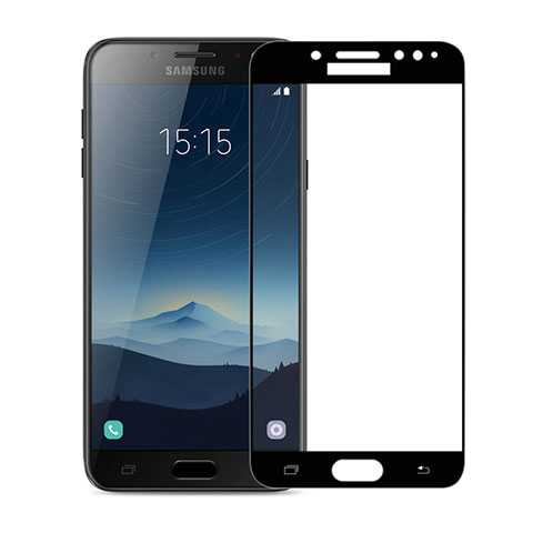 Pellicola in Vetro Temperato Protettiva Integrale Proteggi Schermo Film per Samsung Galaxy C7 (2017) Nero