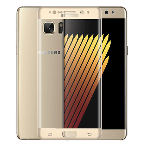 Pellicola in Vetro Temperato Protettiva Integrale Proteggi Schermo Film per Samsung Galaxy Note 7 Oro