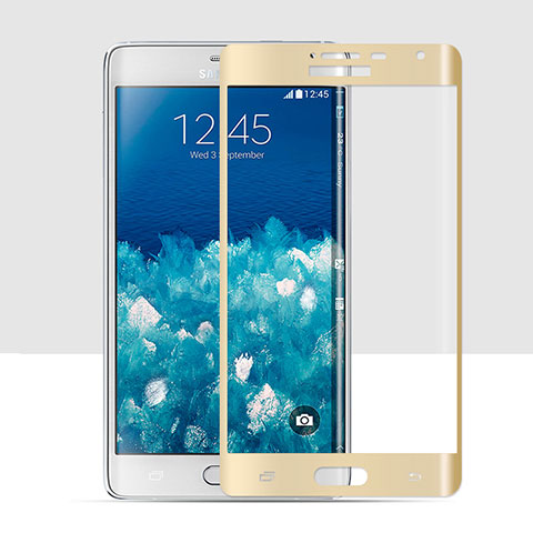 Pellicola in Vetro Temperato Protettiva Integrale Proteggi Schermo Film per Samsung Galaxy Note Edge SM-N915F Oro