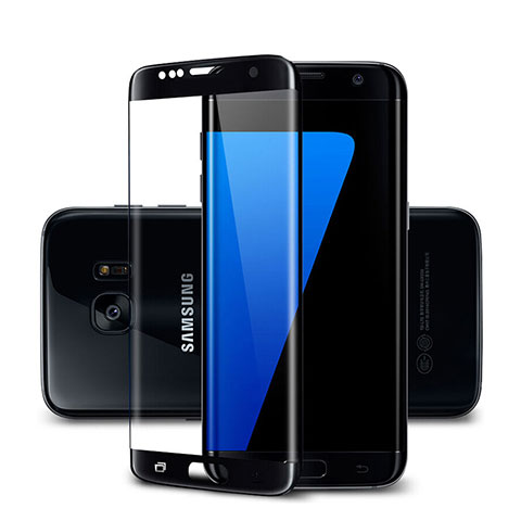 Pellicola in Vetro Temperato Protettiva Integrale Proteggi Schermo Film per Samsung Galaxy S7 Edge G935F Nero