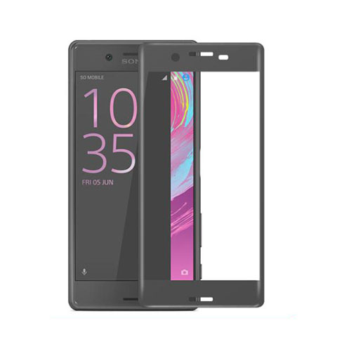 Pellicola in Vetro Temperato Protettiva Integrale Proteggi Schermo Film per Sony Xperia X Performance Dual Nero