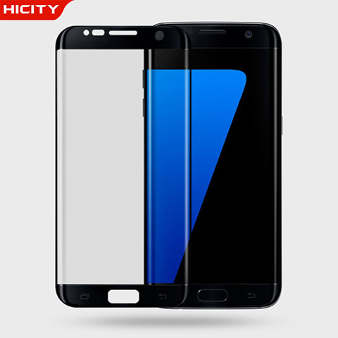 Pellicola in Vetro Temperato Protettiva Proteggi Schermo Film 3D per Samsung Galaxy S7 Edge G935F Nero