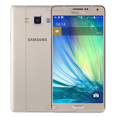Pellicola in Vetro Temperato Protettiva Proteggi Schermo Film T01 per Samsung Galaxy A7 SM-A700 Chiaro