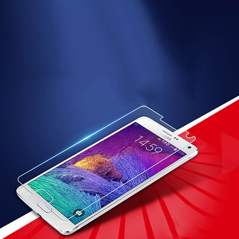 Pellicola in Vetro Temperato Protettiva Proteggi Schermo Film T01 per Samsung Galaxy Note 4 Duos N9100 Dual SIM Chiaro