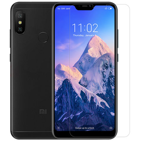 Pellicola in Vetro Temperato Protettiva Proteggi Schermo Film T02 per Xiaomi Redmi 6 Pro Chiaro