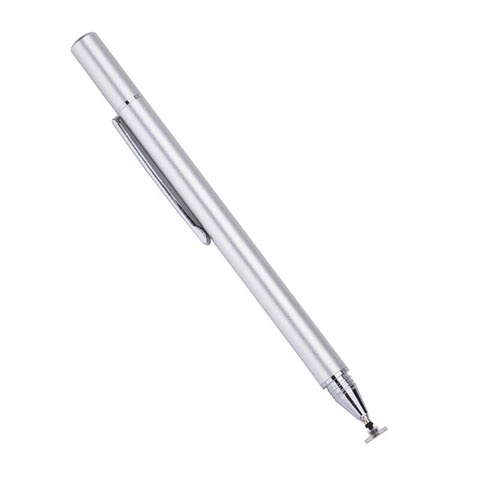 Penna Pennino Pen Touch Screen Capacitivo Alta Precisione Universale P12 Argento