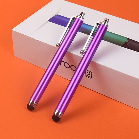 Penna Pennino Pen Touch Screen Capacitivo Universale 2PCS H03 Viola