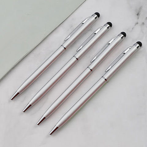 Penna Pennino Pen Touch Screen Capacitivo Universale 4PCS Argento