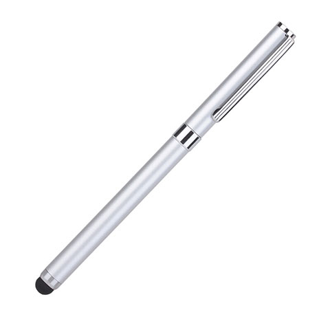 Penna Pennino Pen Touch Screen Capacitivo Universale P04 Argento