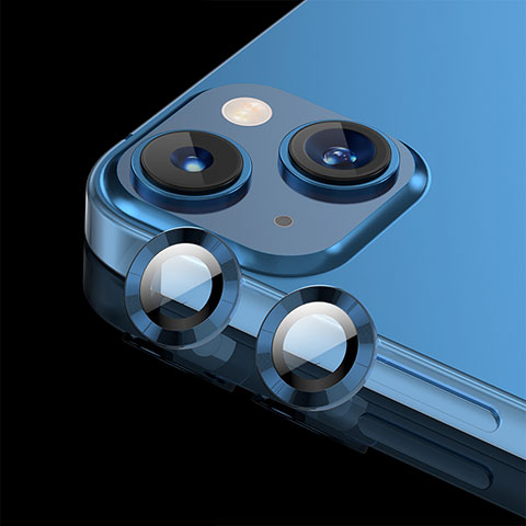 Protettiva della Fotocamera Vetro Temperato Proteggi Schermo C08 per Apple iPhone 13 Blu