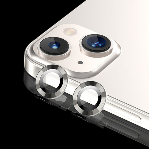 Protettiva della Fotocamera Vetro Temperato Proteggi Schermo C08 per Apple iPhone 13 Mini Argento