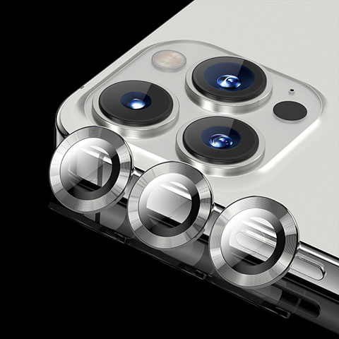 Protettiva della Fotocamera Vetro Temperato Proteggi Schermo C08 per Apple iPhone 14 Pro Max Argento