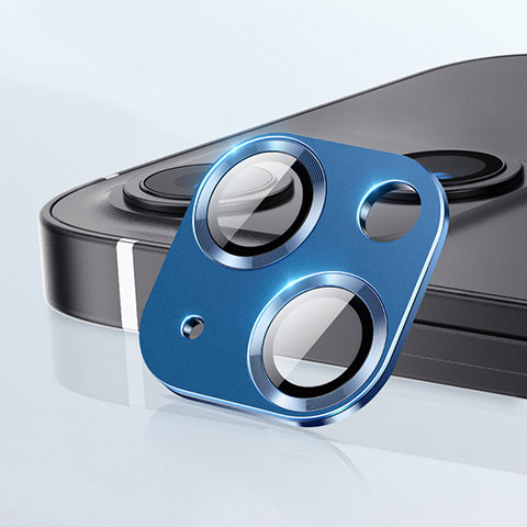 Protettiva della Fotocamera Vetro Temperato Proteggi Schermo C09 per Apple iPhone 15 Blu