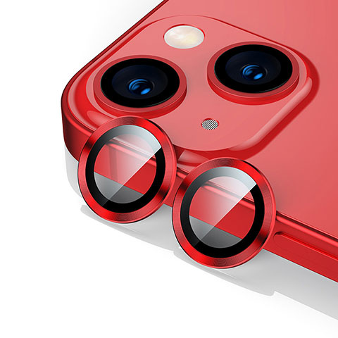 Protettiva della Fotocamera Vetro Temperato Proteggi Schermo C10 per Apple iPhone 14 Rosso