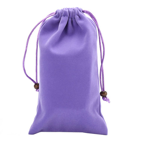 Sacchetto in Velluto Cover Marsupio Tasca Universale Viola