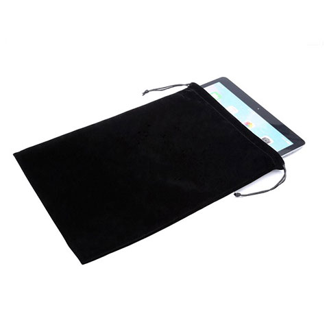Sacchetto in Velluto Custodia Marsupio Tasca per Apple iPad Mini 4 Nero
