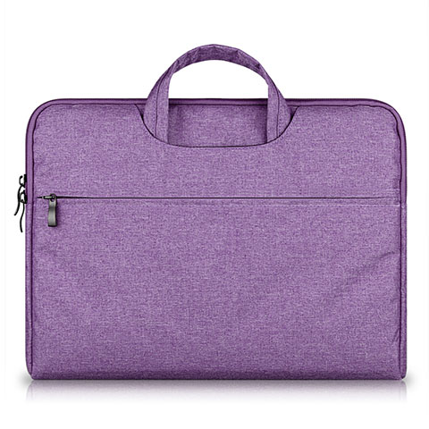 Sacchetto in Velluto Custodia Tasca Marsupio S03 per Samsung Galaxy Book Flex 13.3 NP930QCG Viola