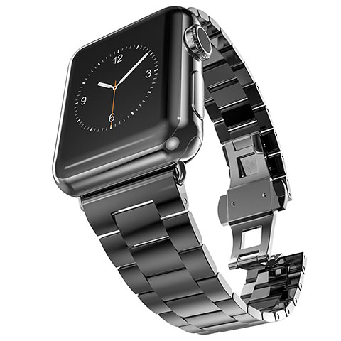 Stainless Cinturino Braccialetto Acciaio per Apple iWatch 2 42mm Nero