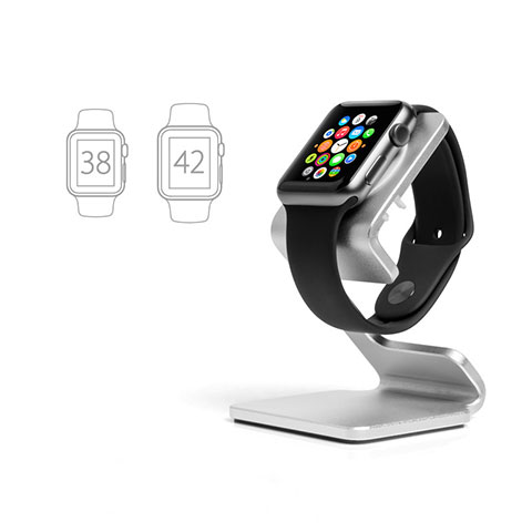 Supporto Di Ricarica Stand Docking Station C01 per Apple iWatch 3 38mm Argento