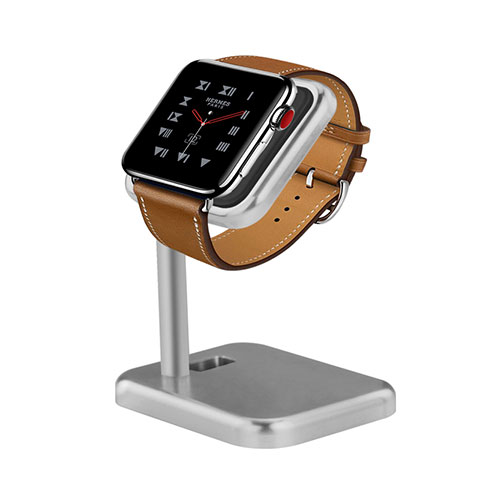 Supporto Di Ricarica Stand Docking Station per Apple iWatch 4 44mm Argento