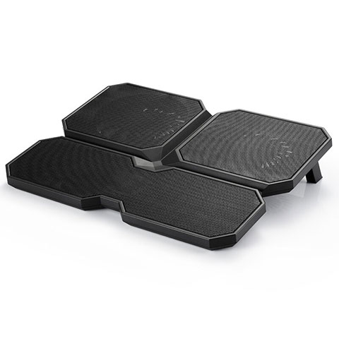 Supporto per Latpop Sostegnotile Notebook Ventola Raffreddamiento Stand USB Dissipatore Da 9 a 16 Pollici Universale M06 per Apple MacBook Air 13 pollici Nero