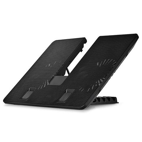 Supporto per Latpop Sostegnotile Notebook Ventola Raffreddamiento Stand USB Dissipatore Da 9 a 16 Pollici Universale M25 per Apple MacBook 12 pollici Nero