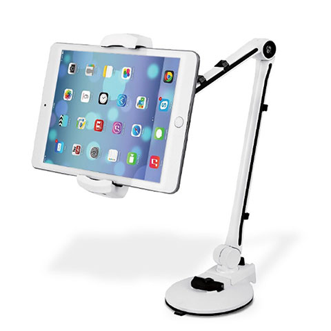 Supporto Tablet PC Flessibile Sostegno Tablet Universale H01 per Apple iPad Air Bianco