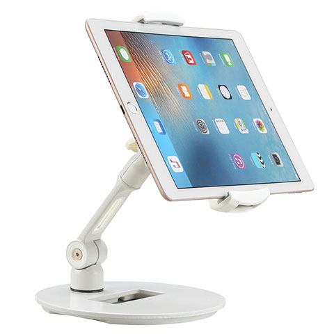 Supporto Tablet PC Flessibile Sostegno Tablet Universale H06 per Apple iPad Mini 4 Bianco