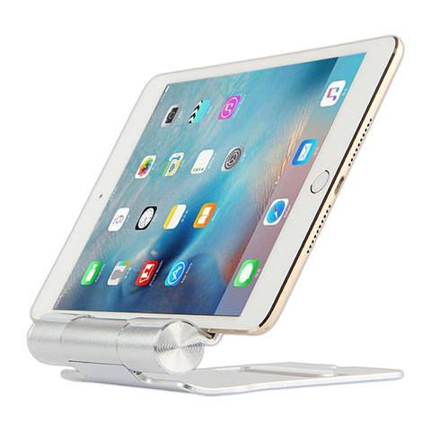 Supporto Tablet PC Flessibile Sostegno Tablet Universale K14 per Apple iPad Air Argento