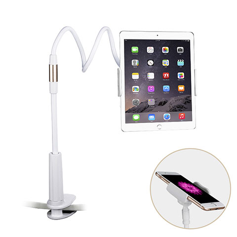 Supporto Tablet PC Flessibile Sostegno Tablet Universale T29 per Apple iPad Air 2 Bianco
