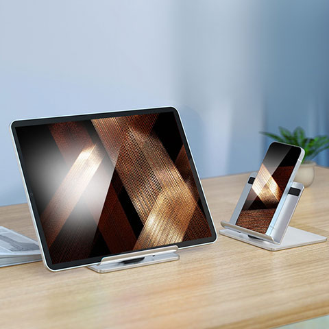 Supporto Tablet PC Sostegno Tablet Universale N02 per Apple iPad Pro 12.9 (2021) Argento