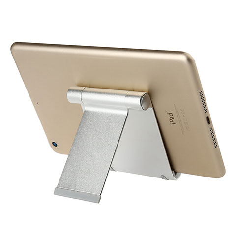 Supporto Tablet PC Sostegno Tablet Universale T27 per Apple iPad 4 Argento