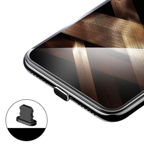Tappi Antipolvere Anti-dust Lightning USB Jack Antipolvere H02 per Apple iPhone SE3 (2022) Nero