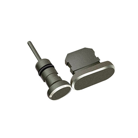 Tappi Antipolvere Anti-dust Lightning USB Jack Antipolvere J01 per Apple iPhone 12 Mini Nero