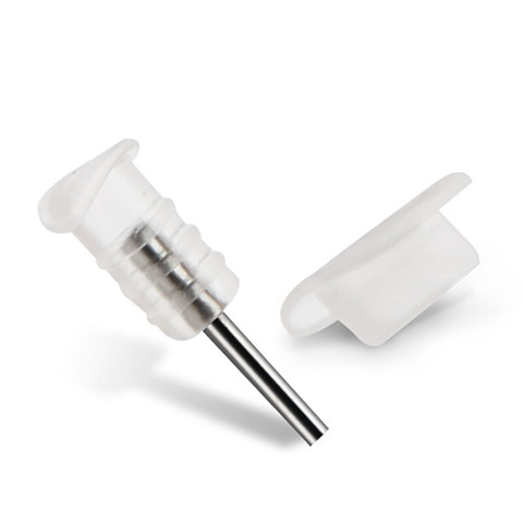 Tappi Antipolvere Anti-dust Lightning USB Jack Antipolvere J03 per Apple iPhone SE Bianco