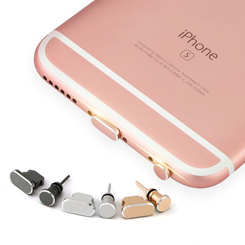 Tappi Antipolvere Anti-dust Lightning USB Jack Antipolvere J04 per Apple iPad Air 3 Oro Rosa