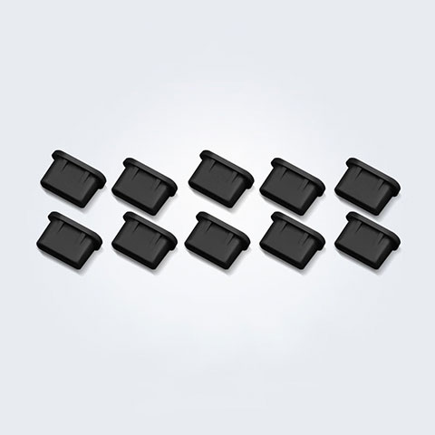 Tappi Antipolvere USB-C Jack Anti-dust Type-C Anti Polvere Universale 10PCS H01 per Apple iPhone 15 Pro Nero