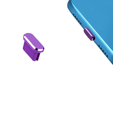 Tappi Antipolvere USB-C Jack Anti-dust Type-C Anti Polvere Universale H13 per Apple iPhone 15 Plus Viola