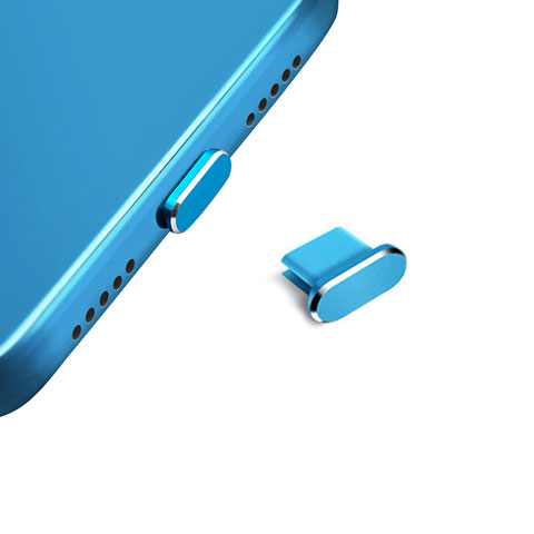 Tappi Antipolvere USB-C Jack Anti-dust Type-C Anti Polvere Universale H14 per Apple iPhone 15 Pro Max Blu