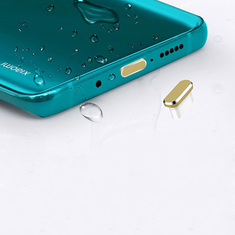 Tappi Antipolvere USB-C Jack Anti-dust Type-C Anti Polvere Universale H16 per Apple iPhone 15 Oro