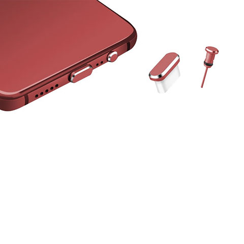 Tappi Antipolvere USB-C Jack Anti-dust Type-C Anti Polvere Universale H17 Rosso
