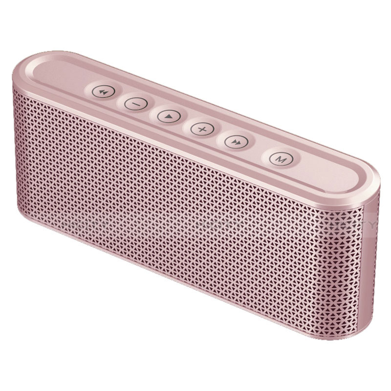 Altoparlante Casse Mini Bluetooth Sostegnoble Stereo Speaker K07 Oro Rosa