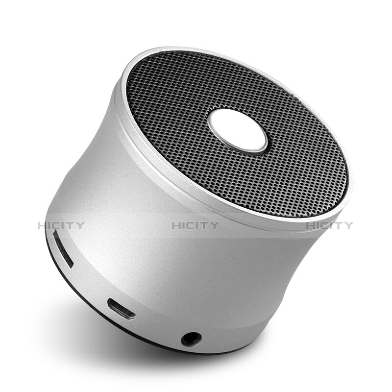 Altoparlante Casse Mini Bluetooth Sostegnoble Stereo Speaker S04 Argento