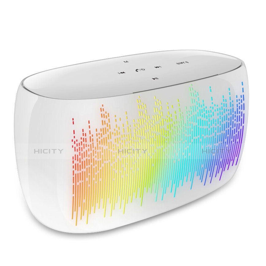 Altoparlante Casse Mini Bluetooth Sostegnoble Stereo Speaker S06 Bianco