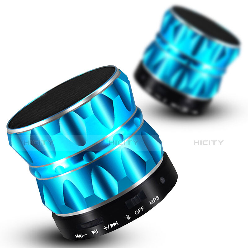 Altoparlante Casse Mini Bluetooth Sostegnoble Stereo Speaker S13 Cielo Blu